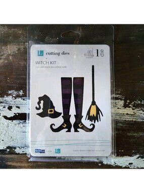 NIP Quickutz Halloween Witch Kit Cutting Die Halloween Crafts Retired
